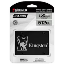 SSD Kingston KC600, 512GB, 2.5", SATA 3, Leitura 550MB/s, Gravação 520MB/s, SKC600/512G