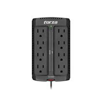 Estabilizador Forza FVR-902 Regul 900VA/450W 220V Nivel 4 de Proteccion Con Estabilizador de Voltage-(BK)