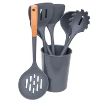 Kit 6 Utensílios de Cozinha com Suporte