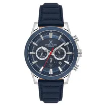 Relogio Analógico Masculino Daniel Klein DK.1.14006-2 Exclusive Gent / Pulseira de Couro - Azul/Prata