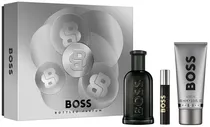Kit Perfume Hugo Boss Bottled Parfum 100ML+10ML+Shower Gel 100ML - Masculino