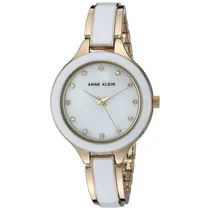 Relógio Analógico Feminino Anne Klein 2934-GYGB - Branco/Dourado