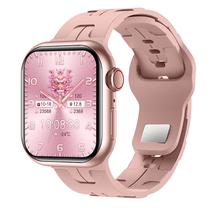 Relogio Inteligente Smartwatch HK Mini 9 com Bluetooth e 2 Pulseiras (Preto e Rosa) - Rosa