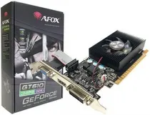 Placa de Video Afox 2GB Nvidia Geforce GT610 GDDR3 AF610-2048D3L7-V6 64BITS 810MHZ HDMI, DVI, VGA(D-Sub)