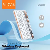 Teclado Vidvie KB05 Wireless Transparent Smart