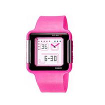 Relogio Casio LCF-20-4C Quadrado Rosa Escuro