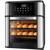 Fritadeira Electrica Mondial Air Fryer Forno AFO-12L-Bi com 2200W/12L/220V - Preto