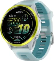 Relogio GPS Garmin Forerunner 570 47MM 010-02971-01 Amp Yellow/Turquoise