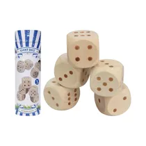 Juego de Mesa KPM S24-200010 Yahtzee Dados de Madera 5 Piezas