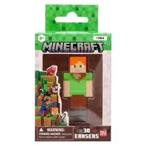 Boneco Minecraft 3D Eraser Alex 42402