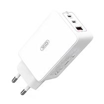 Carregador Fonte Xo CE13 65W (USB-A, Dual USB-C) - White