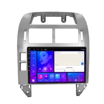 Moldura I-Kit 9* Volkwagen 9" Polo 2002-2015 (Canbus) (Prata)