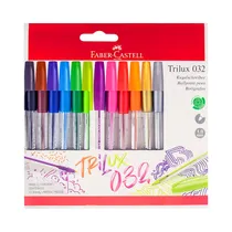Bolígrafo Faber Castell Trilux 032 M 343222 12 Unidades