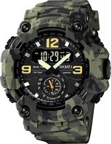 Relogio Skmei 1637 Green Camouflage - Masculino