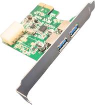 Placa PCI Exp.1X USB 3.0 2 Portas PCI-e Add-On Card