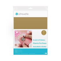 Papel Adhesivo para Raspar Silhouette Media-Scratch-GLD Oro 5 Unidades