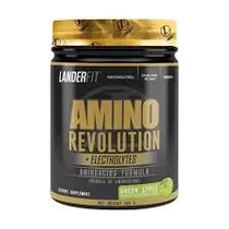 Landerfit Amino Amino Revolution Green Apple Plastico 480 G s/C