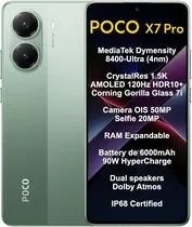 Smartphone Xiaomi Poco X7 Pro 5G Dual Sim 6.67" 12GB/512GB Green (Global)