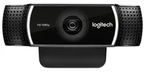Câmera Webcam Logitech C-922 HD 720P 960-001087 Preto