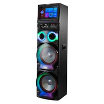 Caixa de Som Ecopower EP-1959 - USB/SD - Bluetooth - Wi-Fi - 200W RMS - 2X Microfones - 14" - 220V - Preto