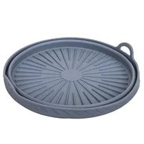 Forma Redonda de Silicone para Forno Cinza Azul