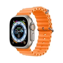 Relogio Smartwatch T700 / 49MM / 2.1" / com Bluetooth / 7 Pulseiras - Laranja