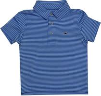 Outlet Camiseta Polo Vineyard Vines Kids 3G010100 Azul Listrado - Masculina