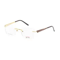 Armação para Óculos de Grau Visard Mod.7026 Col.01 Tam. 54-18-140MM - Dourado/Marrom