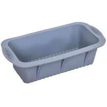 Forma Retangular de Silicone com Alças - Cinza Azulado.