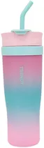 Copo com Canudo Trendy 17515 1200ML - Fúcsia
