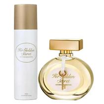 Kit Antonio Banderas Her Golden Secret 80 ML + Deo