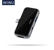 Hub USB-C Wiwu Alpha T5 Pro , 4 Em 1 , Multiplas Portas 1X USB 3.0, 1X HDMI, 1X Stereo 3.5 e 1X Typo-C