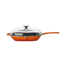 SartéN Grill de Hierro Fundido Lava LVPGT2828K3O 2.19L 28 CM Naranja