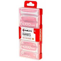 Pilha Recargável Mox AA MO-B8AA43 8 Unidades 4300MAH