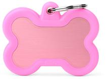 Medalha de Identificacao Myfamily Hushtag Osso HTA01PINK - Rosa