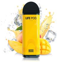 Vape Descartavel Life Pod Eco 8000 Puffs com 5% Nicotina - Mango Ice