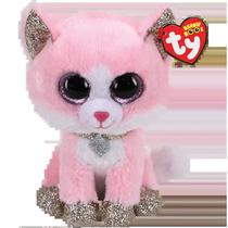 TY Peluches TY Beanie Boos Fiona Gato Rosado Regular Tela Poliester 3 Anos + Multicolor