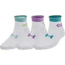 Meias Under Armour Feminino Essential Quarter Nov L Branco 3 Pares - 1384025-100