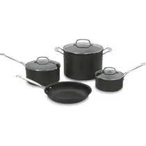 Jogo de Panelas Cuisinart 66-7P1 Antiaderente Chef Classic Preto - 7 Peças