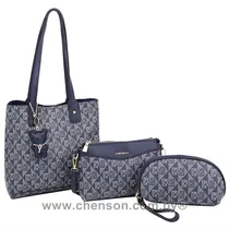 Chenson Cartera Organizadora CG34264 Set 4PCS Azul