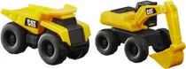 Caminhãos Escavadeira e Basculante Cat - Little Machines - 82278