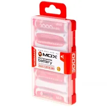 Pilha Recarregável AAA Mox MOB8AAA30 de 3.000 Mah 1.2V - 8 Unidades