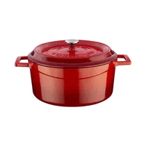 Cacerola de Hierro Fundido Lava LVYTC24K2R 4.49L 24 CM Rojo