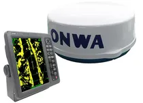 Radar Marítimo Onwa Marine KR-1238 12 Polegadas 4KW 36NM