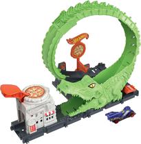 Hot Wheels City Looping de Ataque do Crocodilo Mattel - HKX39