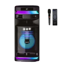 Speaker Ecopower EP-1969 - USB/Aux/ Bluetooth /40W RMS 1 Micrófono 10" - Preto