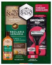 Kit Shampoo + Groomen 500 Tio Nacho Herbolaria Milenaria (415ML)