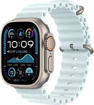 Apple Watch Ultra 2 GPS+Cellular 49MM Caixa Titanio Pulseira Ocean Band Ice Blue MYT03LW