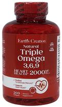 Earth's Creation Triple Omega 2000MG (200 Softgels)