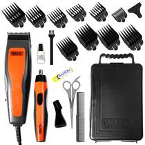 Maquina de Cortar Cabelo Wahl Combocut 9314-2658 230V + Depilador Nasal - Preta/Laranja